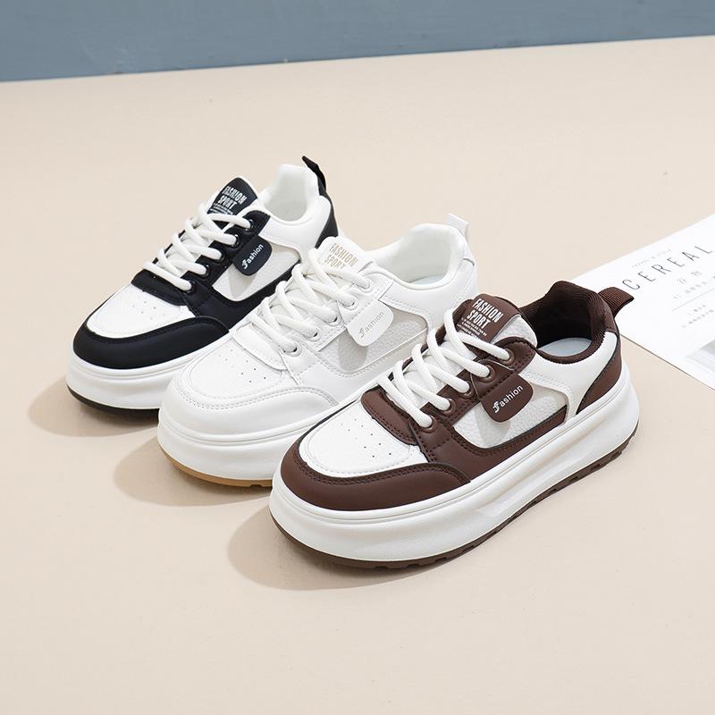2025 Spring New Thick Baseplate Shoes Schoolgirl Ins Trend Niche Retro Korean Version Versatile Casual Shoes H789
