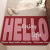 Простой HELLO износостойкий нескользящий коврик для прихожей