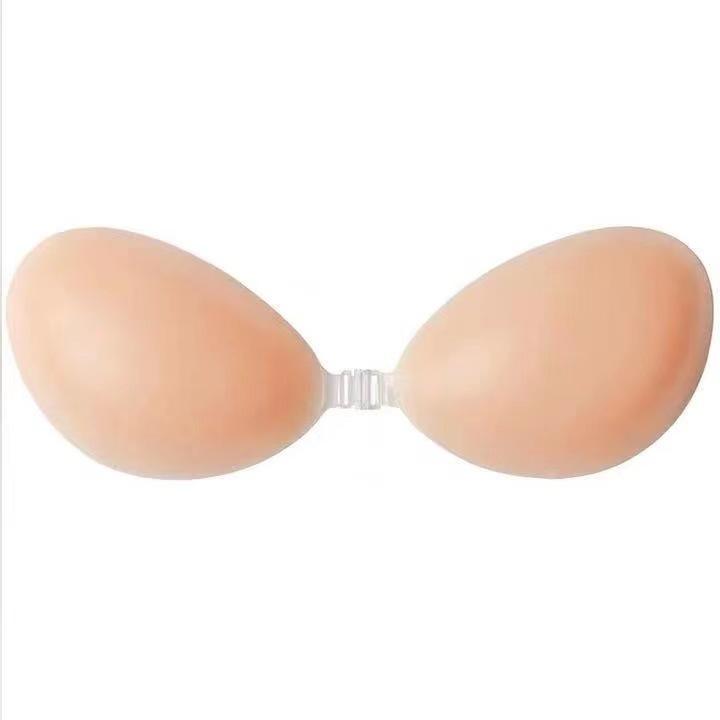 Silicone Push-Up Breast Pasties: Strapless, Invisible Nipple Covers for Small Busts, Ideal for Wedding Dresses.