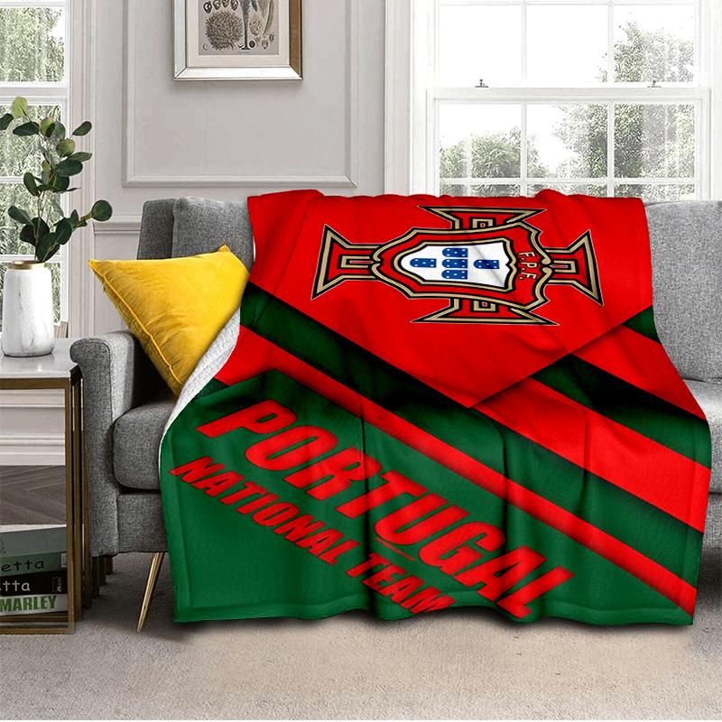 Portugal's National Emblem Blanket Suitable for Sofas, Beds, Offices, And Camping - Perfect Gift for Halloween Christmas
