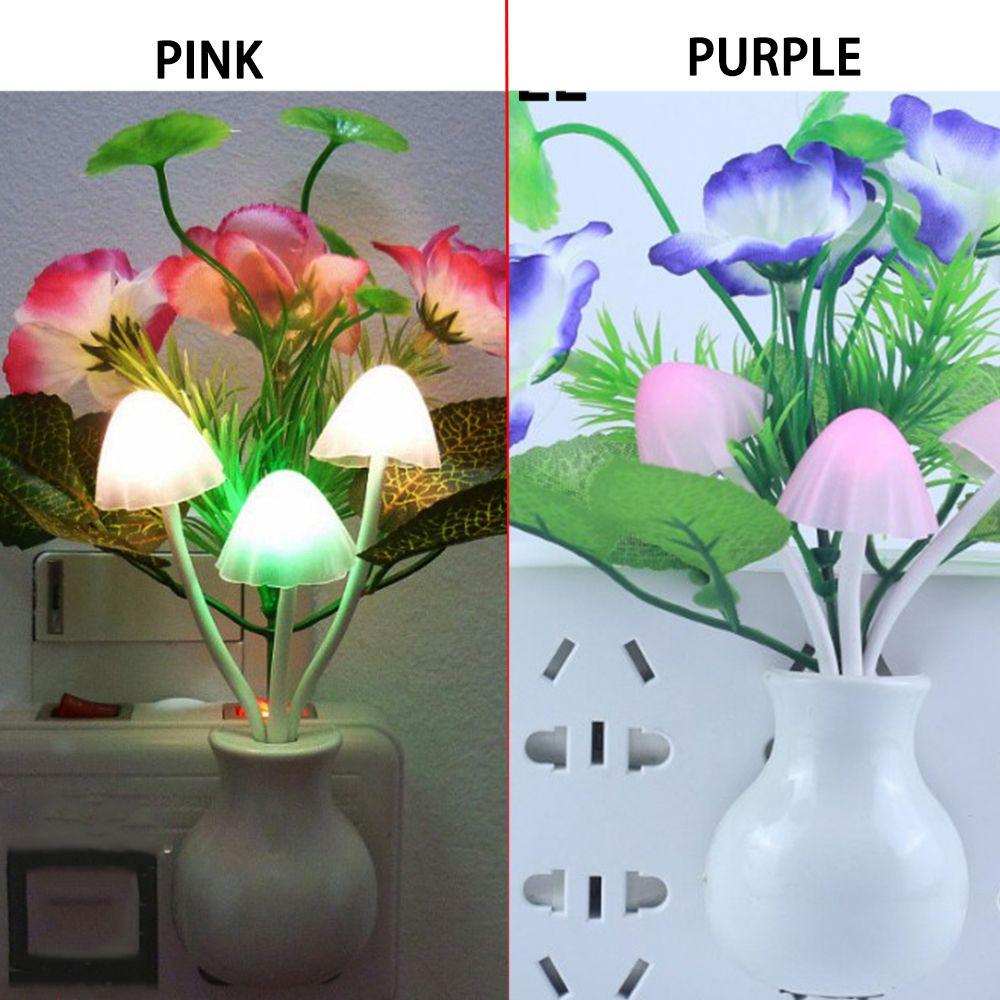 Bedroom Bed Lamp Home Decor Sensation LED Night Light Romantic Flowers Color Changing