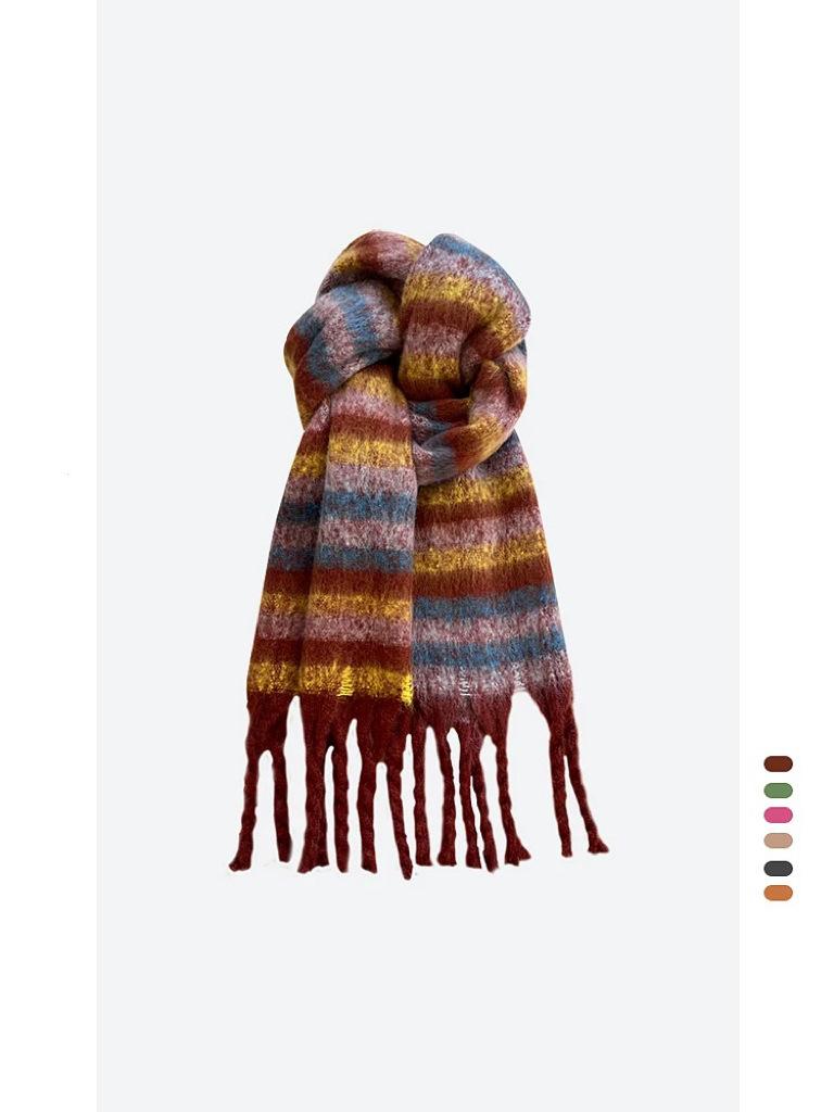 Men's quality solid color scarf autumn and winter high sense versatile imitation cashmere shawl thickened warm scarf women's wholesale