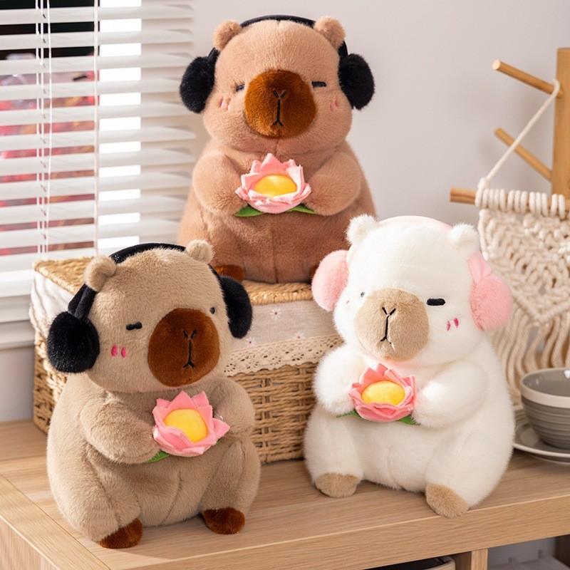Adorable Capybara Plush Toy With Soft Short Plush Fabric For Kids And Collectors