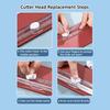 1PC Multi-functional bidirectional paper cutter, portable paper cutting machine process cutting tool! School and office supplies