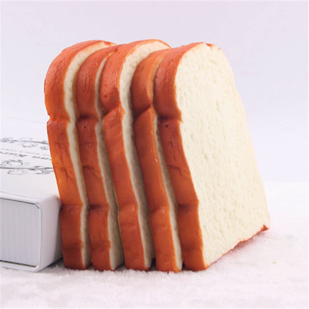Яркий и София пушистый хлеб образец еды масло ароматный запах хлеб сладости модель конфеты игрушка образец дисплей игровой домик набор из 5 штук 14 см xx (белый