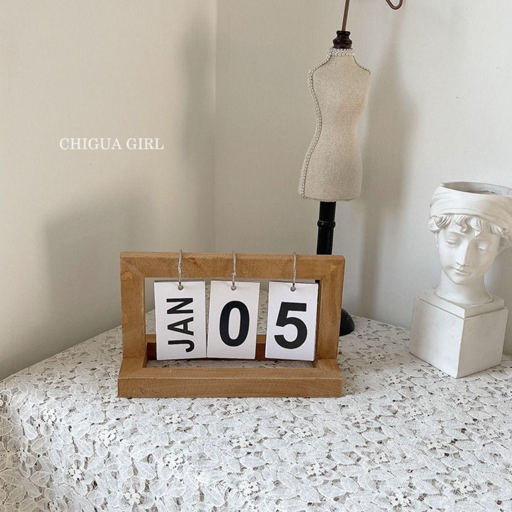 Stationery Desktop Decor Turning Calendar Desk Calendar Flipping Calendar Page-turning Calendar