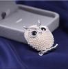 Blucome New Hot Selling Jewelry Owl Cute Cartoon Corsage Alloy Electroplating Pearl Pin