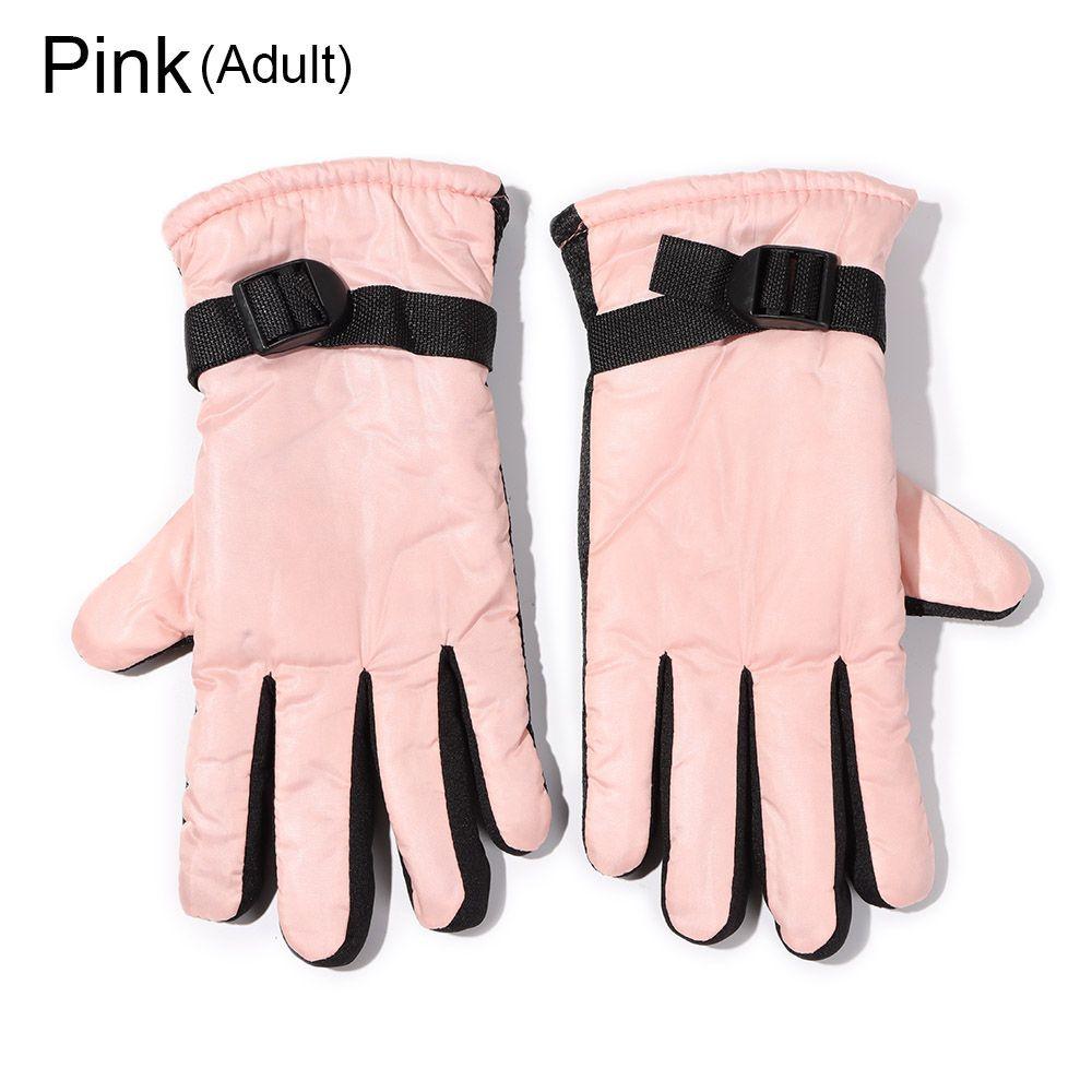 1Pair Winter Waterproof Warm Adult Kids Boys Girls Gloves Ski Children Mittens Snow Outdoor