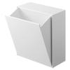 Yamazaki Jitsugyo 5431 Magnetic Dust Box Storage Case White Tower Flap Type Small Items Storage Trash Can & Approx. W17XD8.7~16XH20cm