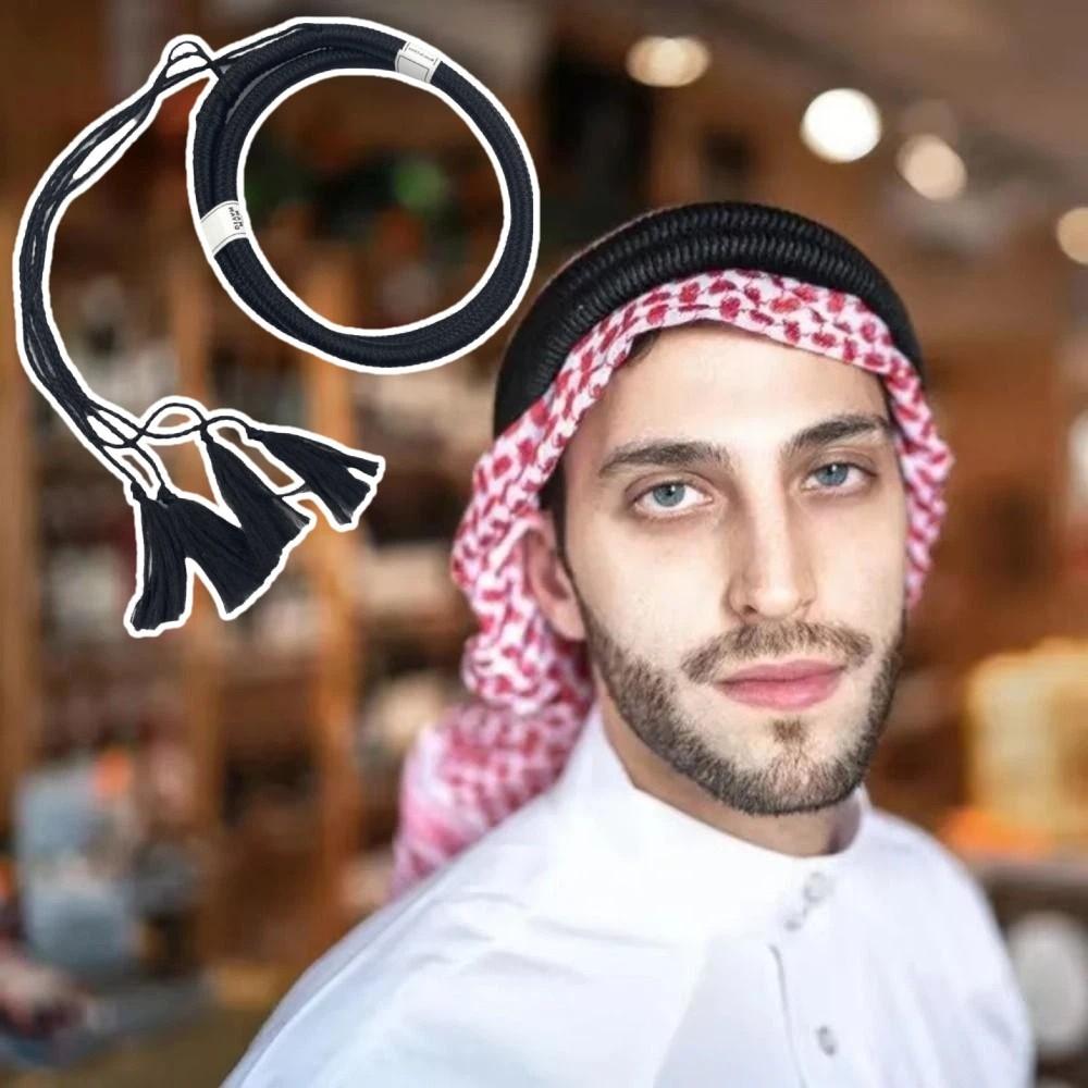 Traditional Arab Head Scarf Rope Unique Head Neck Scarf Versatile Arabian Headband Cultural Events
