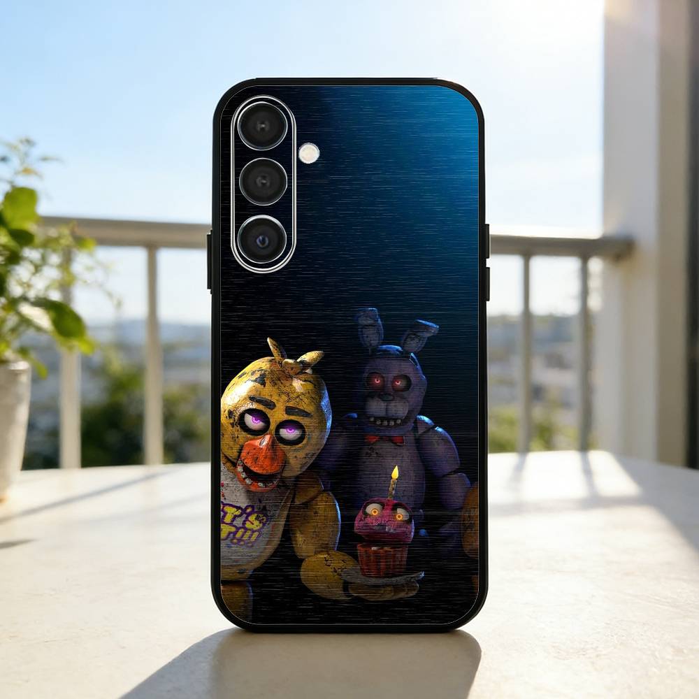 Five N-Nights At F-Freddys Fnaf Phone Case For Samsung A73,A21s,A22,A31,A32,A52,A53,A71,A80,Soft Black Shell