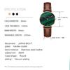 Luxury Quartz Watch Waterproof Women Green Malachite Stone Leather Ladies Top Brand Wrist Watches
