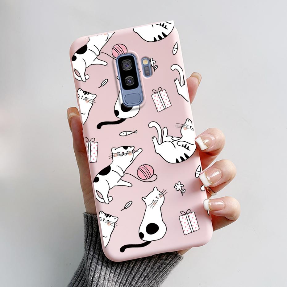 Силиконовая задняя крышка для Coque Samsung Galaxy S9 Plus Милый кролик панда Защитный мягкий чехол для телефона SamsungS9 S9Plus Funda Capas