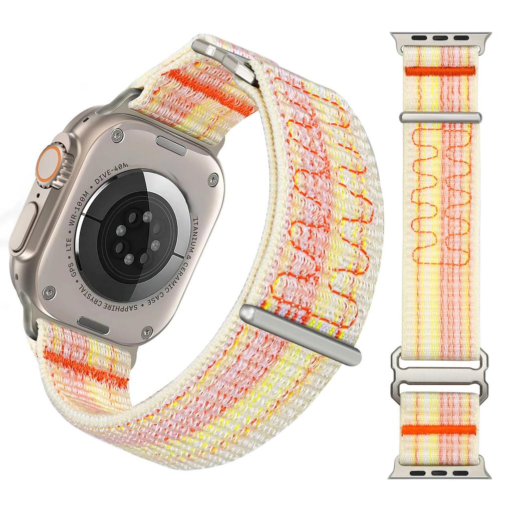 Нейлоновый ремешок Trail Loop для Apple Watch Ultra 2 1 49мм 45мм 44мм 42мм Спортивный ремешок для iWatch Series 9 8 7 6 5 4 se 40 41мм Correa