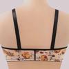 Сексуальный бюстгальтер с застежкой спереди, пуш-ап, бюстгальтер без косточек с цветочным принтом, удобное беспроводное женское белье, чашка BC