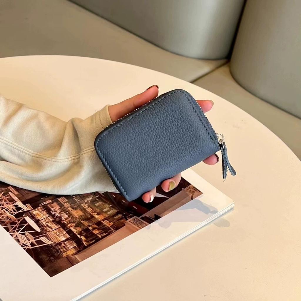 Genuine Leather Card Holder First Layer of Cowhide Coin Purses For Women Natural Leather ID Credit Business Cards Organizer 11 Slots