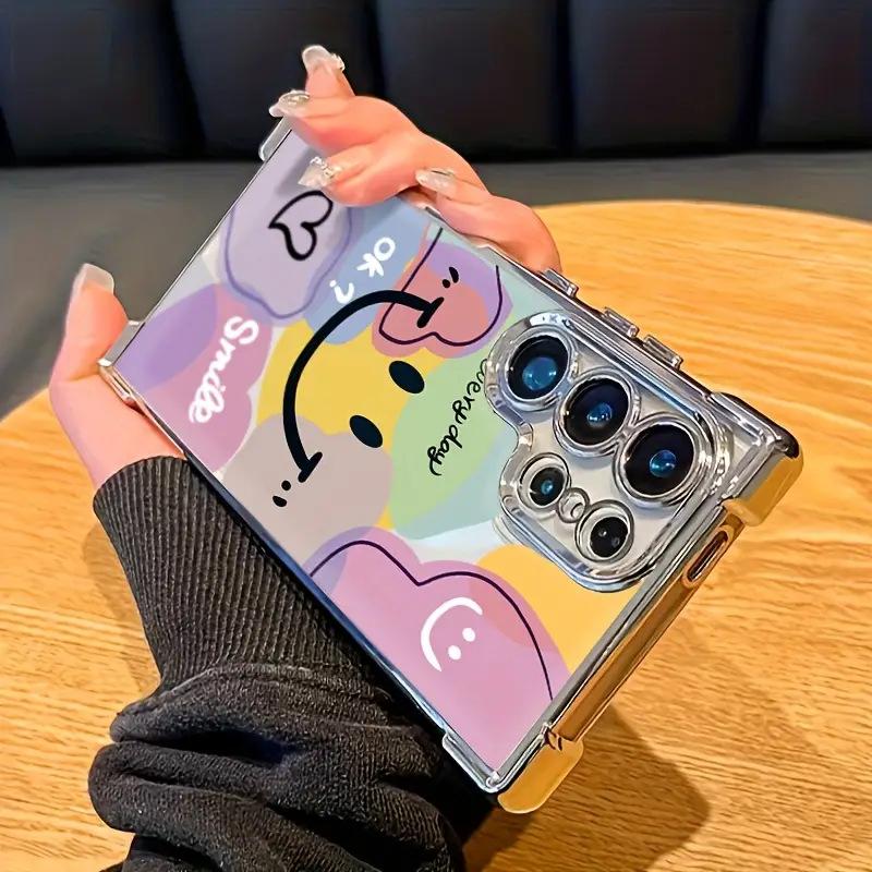 Свежий healing ins макарон смайлик любовь чехол для мобильного телефона iPhone14/15promax защитный чехол