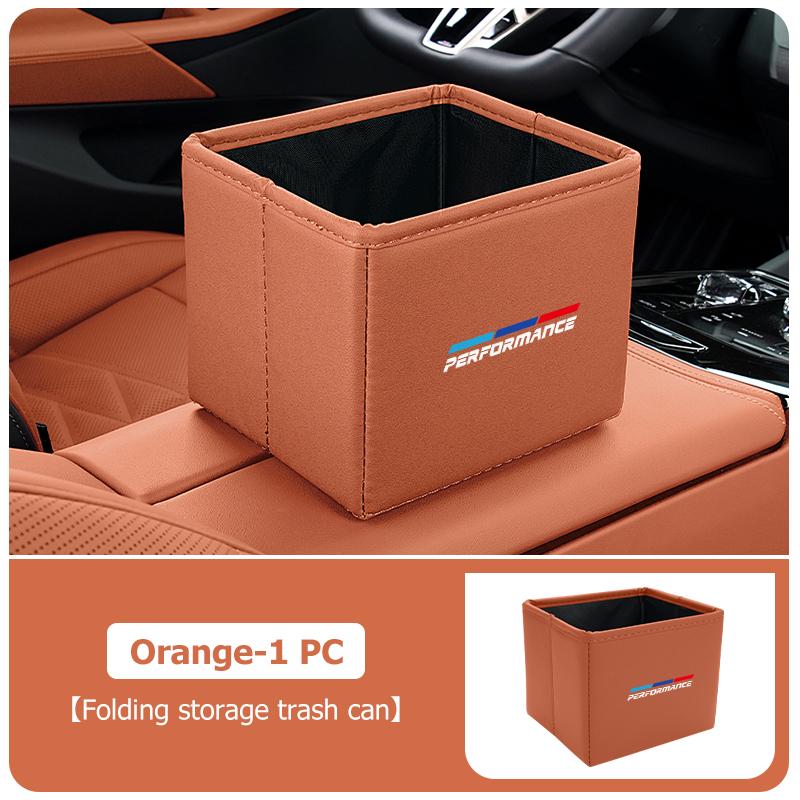 Car Folding Garbage Bin Storage Box Multifunctional Storage Box For BMW 1 3 5 Series G30 G32 G38 2021 2020 2019 2018 E46 E91