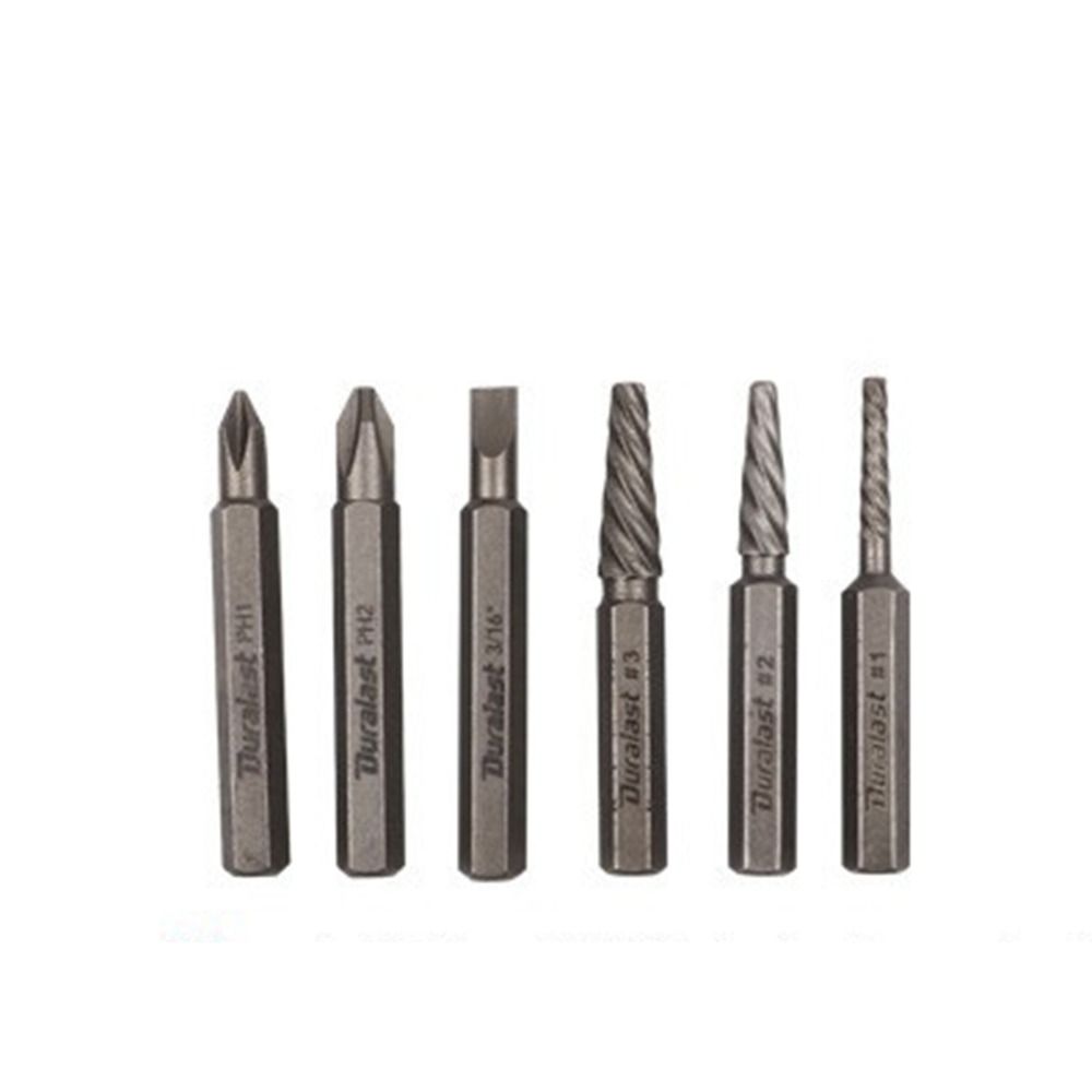 6 in1 Screwdriver Set with Complete Specifications 1/4 Inch Impact Drive Impact Screwdriver High Hardness Multi-purpose