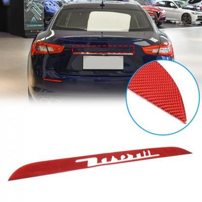 Красный Карбоновый Спойлер-Губа на Задний Багажник Автомобиля для Maserati Ghibli 2014-21