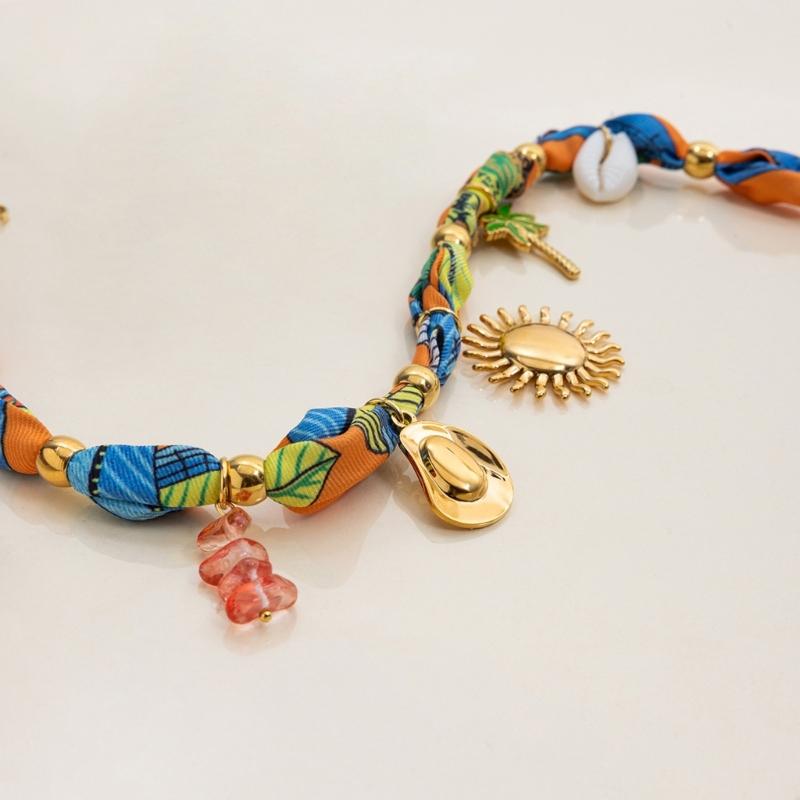 Stylish Oceanics Inspired Shell Dopamine Necklace Adjustable Portable Chain for Women Daily Wear