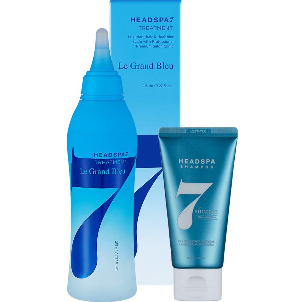 Head Spa 7 Grand Blue Treatment 215мл + Шампунь Suntree 70г, 1 набор