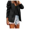 Women's Casual Open Front Cardigan Long Sleeve Button Work  Jacket Coat
