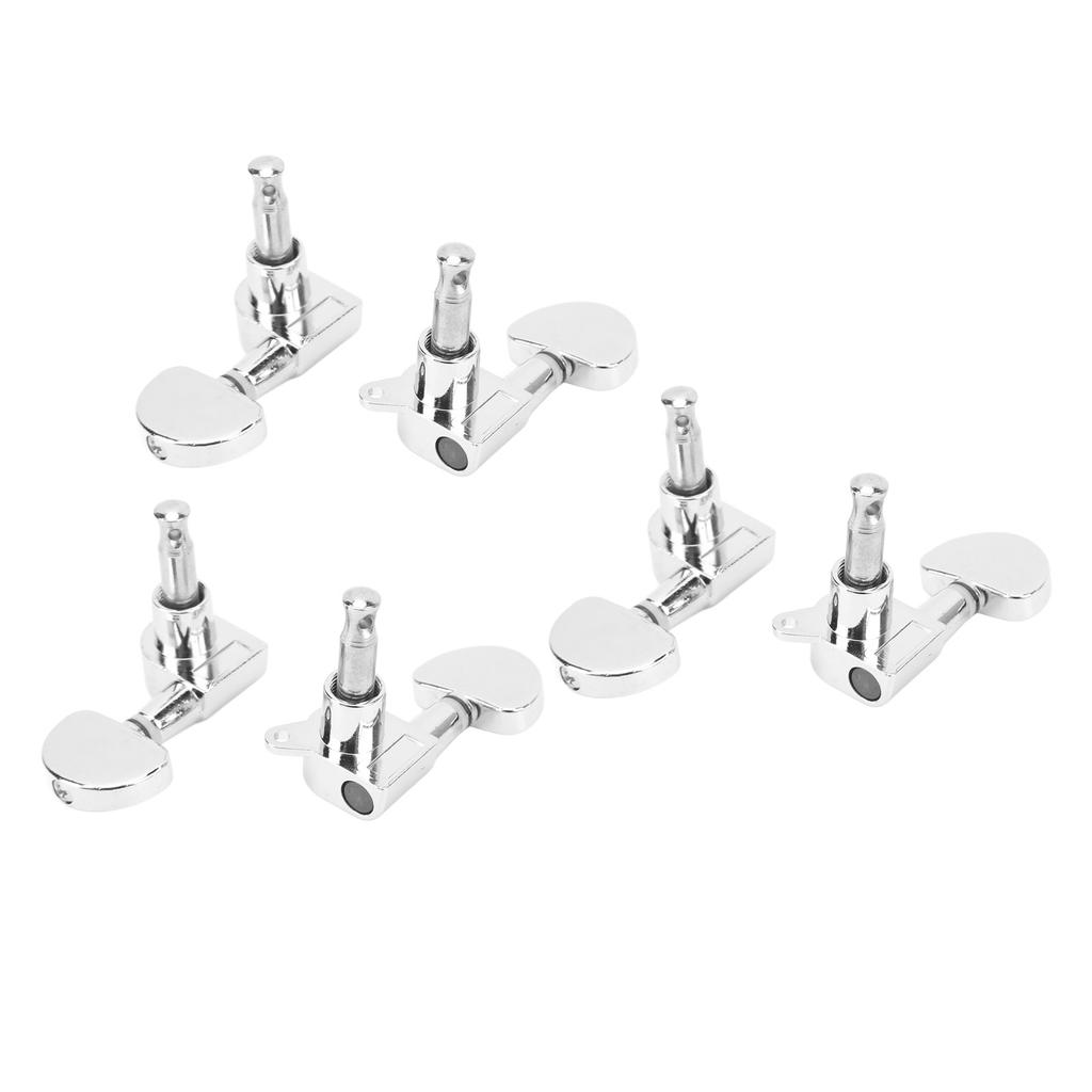 3R3L Колки для гитары с блокировкой, полукруглые головки, сверхпрочные, с внутренним механизмом, конические, колки для настройки струн, серебристые