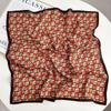65 Fashion Style Cotton And Hemp Small Square Scarf For Women'S Professional Decoration Scarf Dual Use Shawl Outer Wear Spring And Autumn Scarf