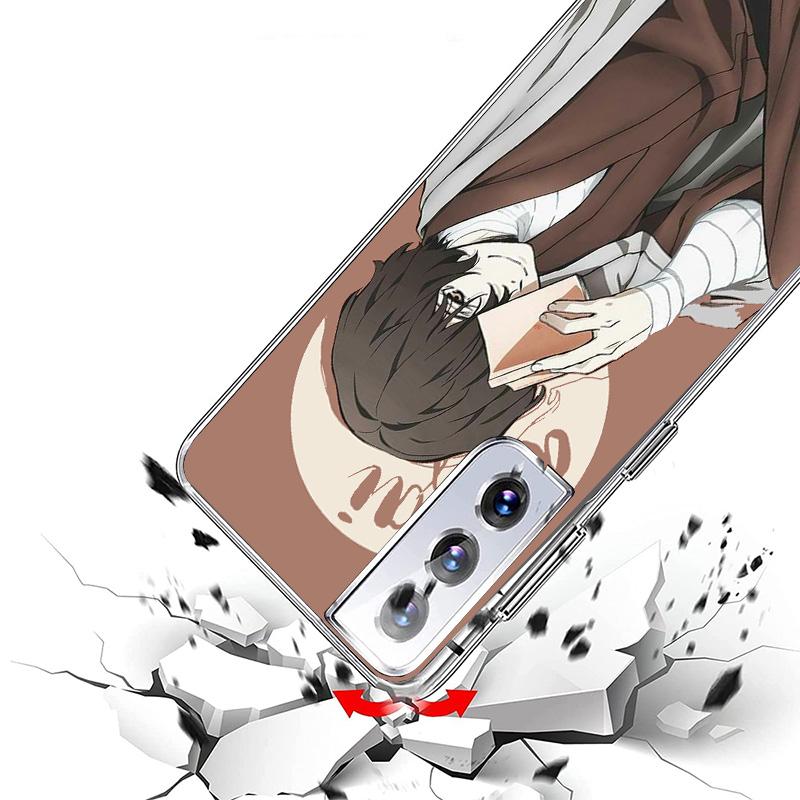 Чехол для телефона Bungo Stray Dogs Дазай для Samsung Galaxy S26 S25 Edge S24 Ultra S23 S22 Plus S21 S20 FE Мягкий чехол-оболочка Gala