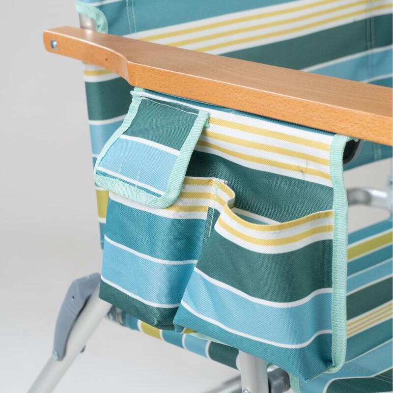 Outdoor Folding Backpack Beach Lounge Chair with Cooler Bag