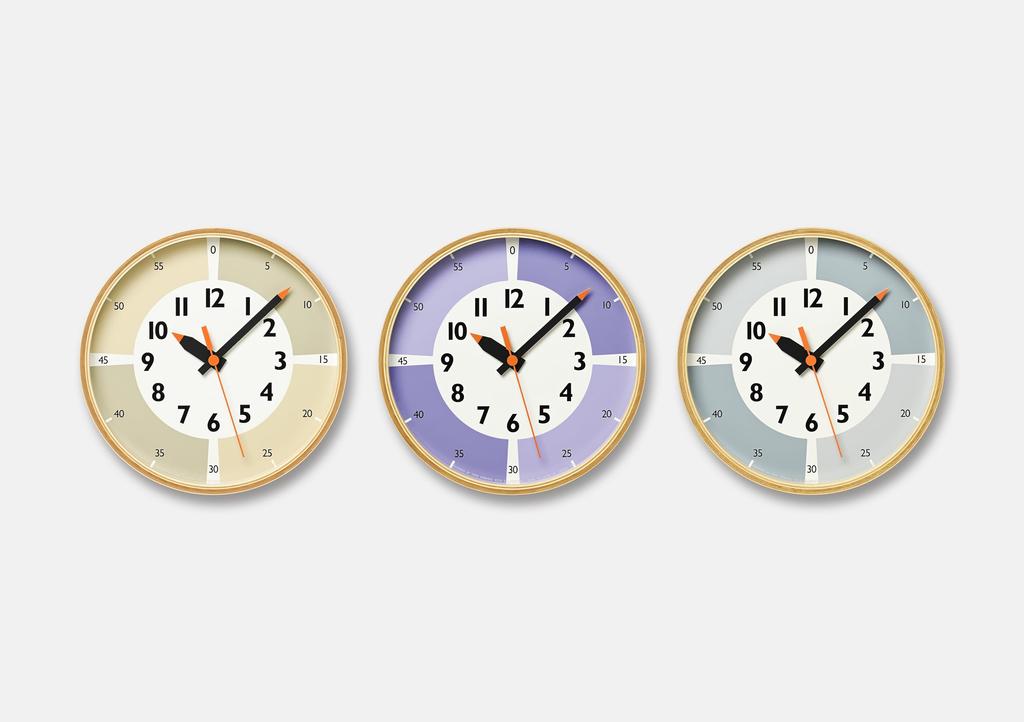Lemnos Настенные часы Funpun Clock с аналоговым бежевым BG Kids Educational Lemnos Color! YD23-09