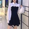 Elegant Party Dress Women Long Sleeve Sweet Empire High Street Mini Dress Gothic Y2k Dress Korean Summer 2023 Female Outfits