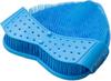Foot Brush Foot Washing Mat with Top and Bottom Healthy Foot Washer Foot Care Gift In Daimei (Clean Brushes) (Aqua Blue) [Made Japan]