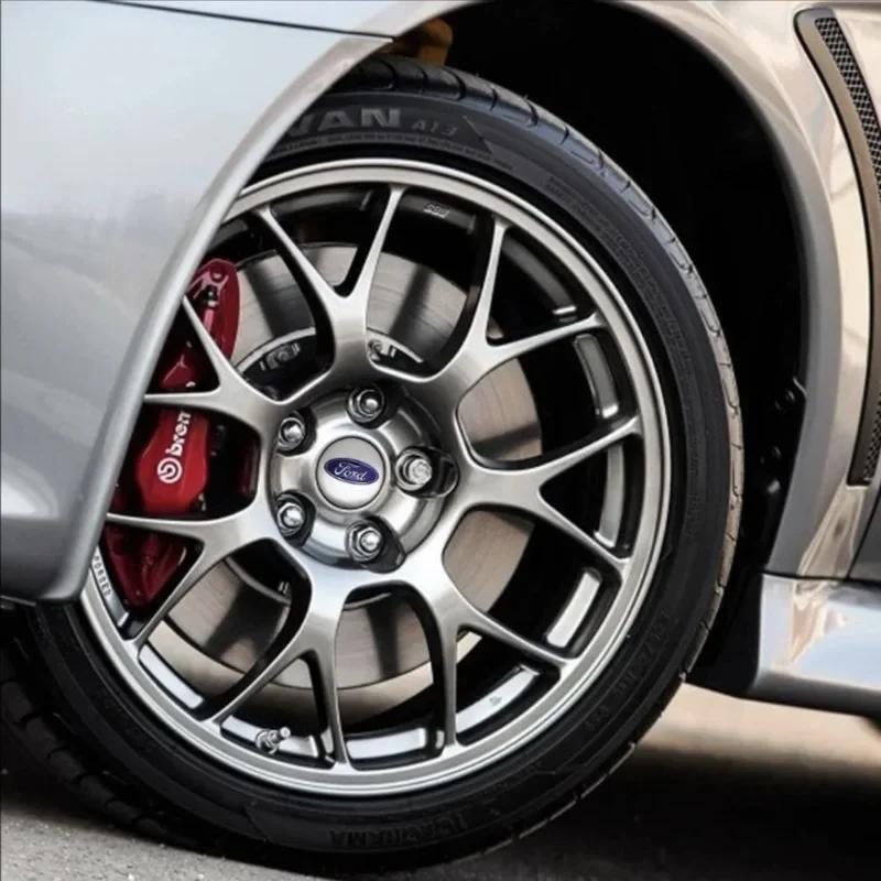 Наклейка на автомобиль Ford 4 шт. 56 мм Наклейки на центральные колпаки колес автомобиля Наклейки на колпаки для Ford S MAX Ranger Focus Fiesta Mondeo Kuga Must