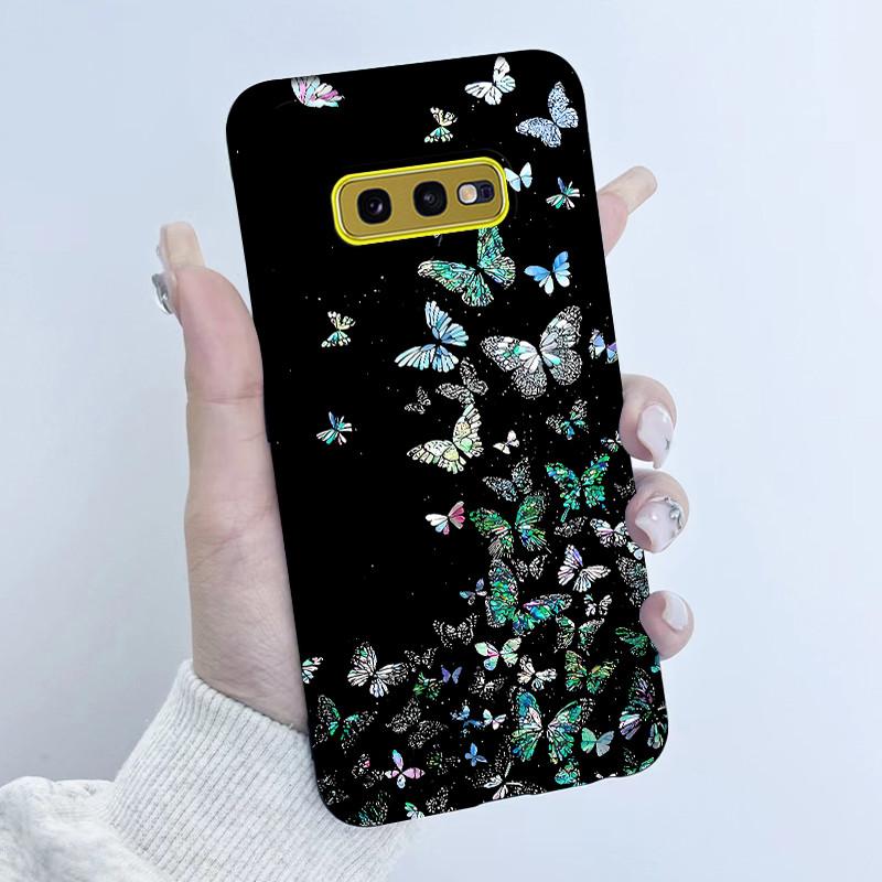 For Samsung Galaxy S10e Phone Case Flower Girls Design Soft Silicone TPU Back Housing for Galaxy S10E S10 E SM-G970F/DS Covers