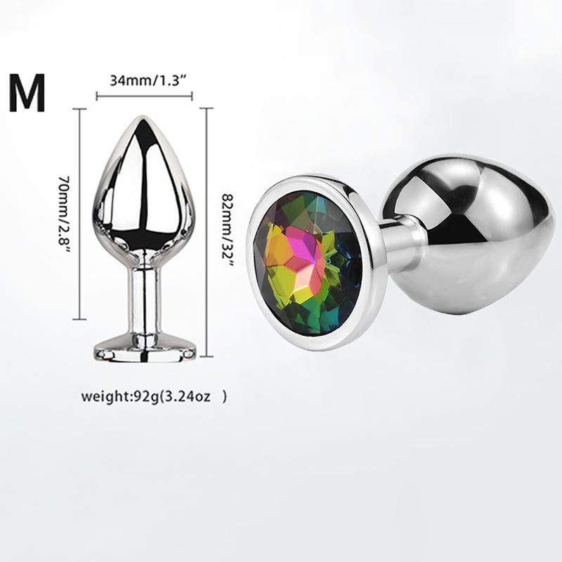 Мини Анальная пробка Игрушки для взрослых Для мужчин Женщин Анальная пробка Металл Эротика Интимная Эротика Секс-игрушки Пары Товары для взрослых XXS XS SML