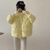 Женский короткий пуховик с капюшоном, зимняя мода 2025, грудь, талия, тонкий, утолщенный, пух белой утки, куртка-хлеб