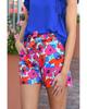 Azura Exchange Belted Floral Print Shorts