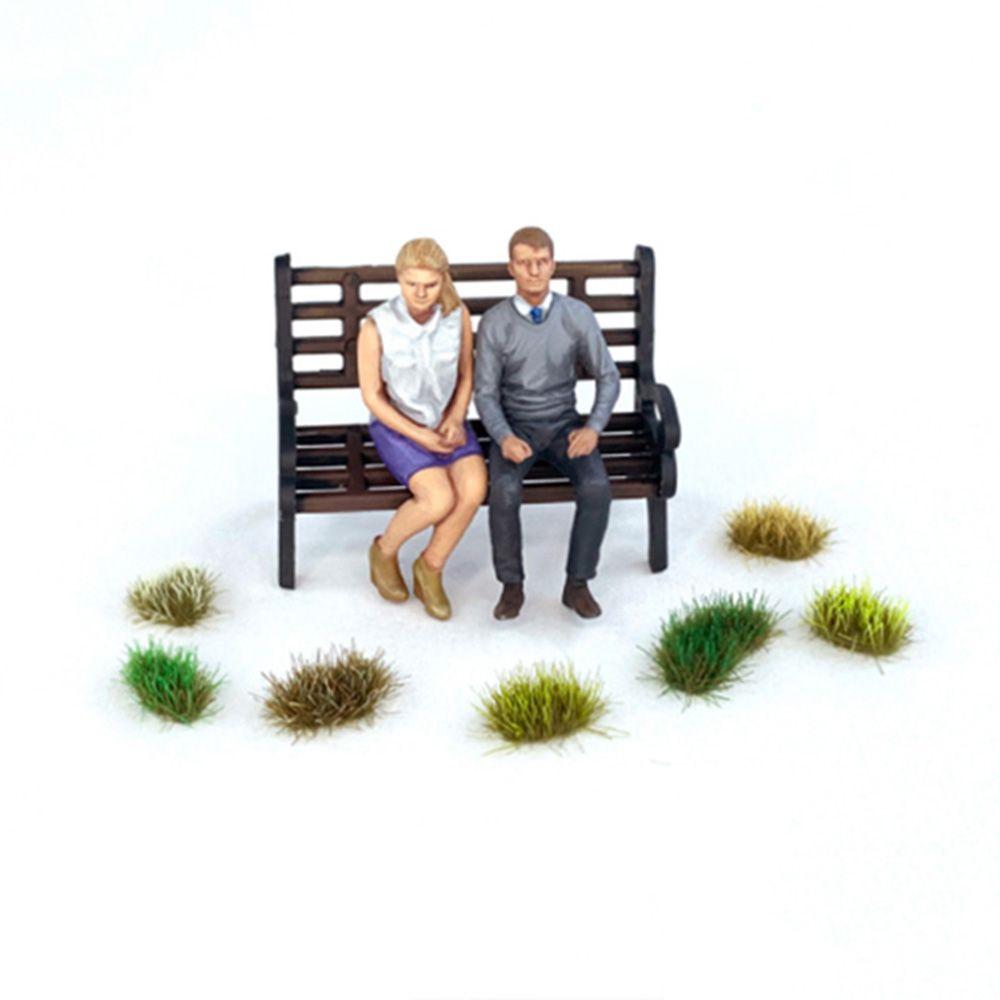 Модель Неправильные пучки травы Песок Макет стола Моделирование Военная игра Декорации Искусственный цветок Кластер