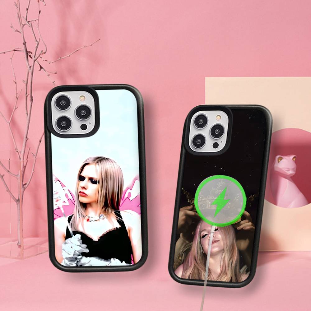 Магнитный чехол для телефона Avril Ramona Lavigne For Magsafe для iPhone 17 16 15 14 13 12 11 Plus Pro Max PC+TPU