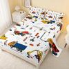 Постельное белье из четырех предметов для экскаватора, комплект постельного белья для мальчиков с экскаватором, украшение спальни