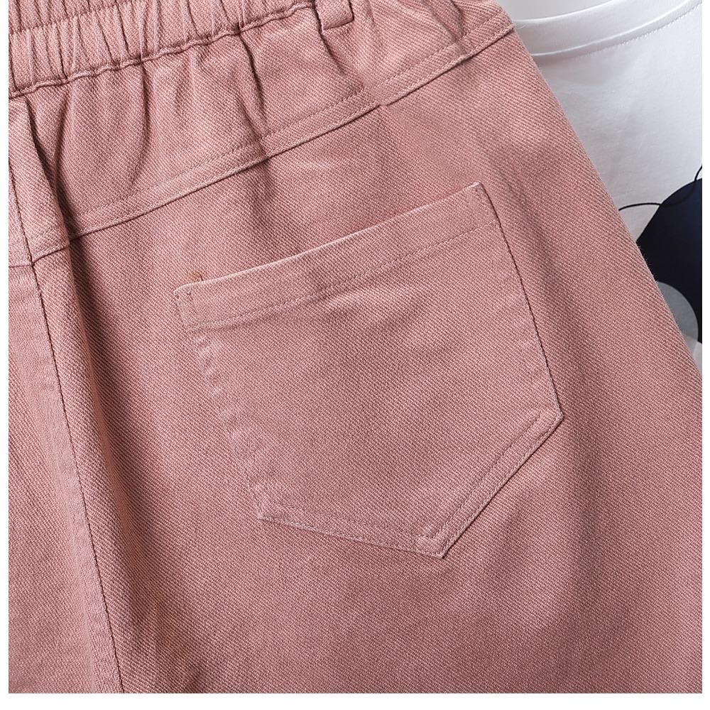 DIMANAF Plus Size 2025 Женские шорты, брюки, летние свободные джинсы-шаровары, короткие базовые брюки с высокой талией и эластичным поясом