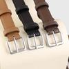 Простой женский тонкий ремень с пряжкой-штифтом, женский ремень для сочетания с рубашкой, платьем, поясной ремень
