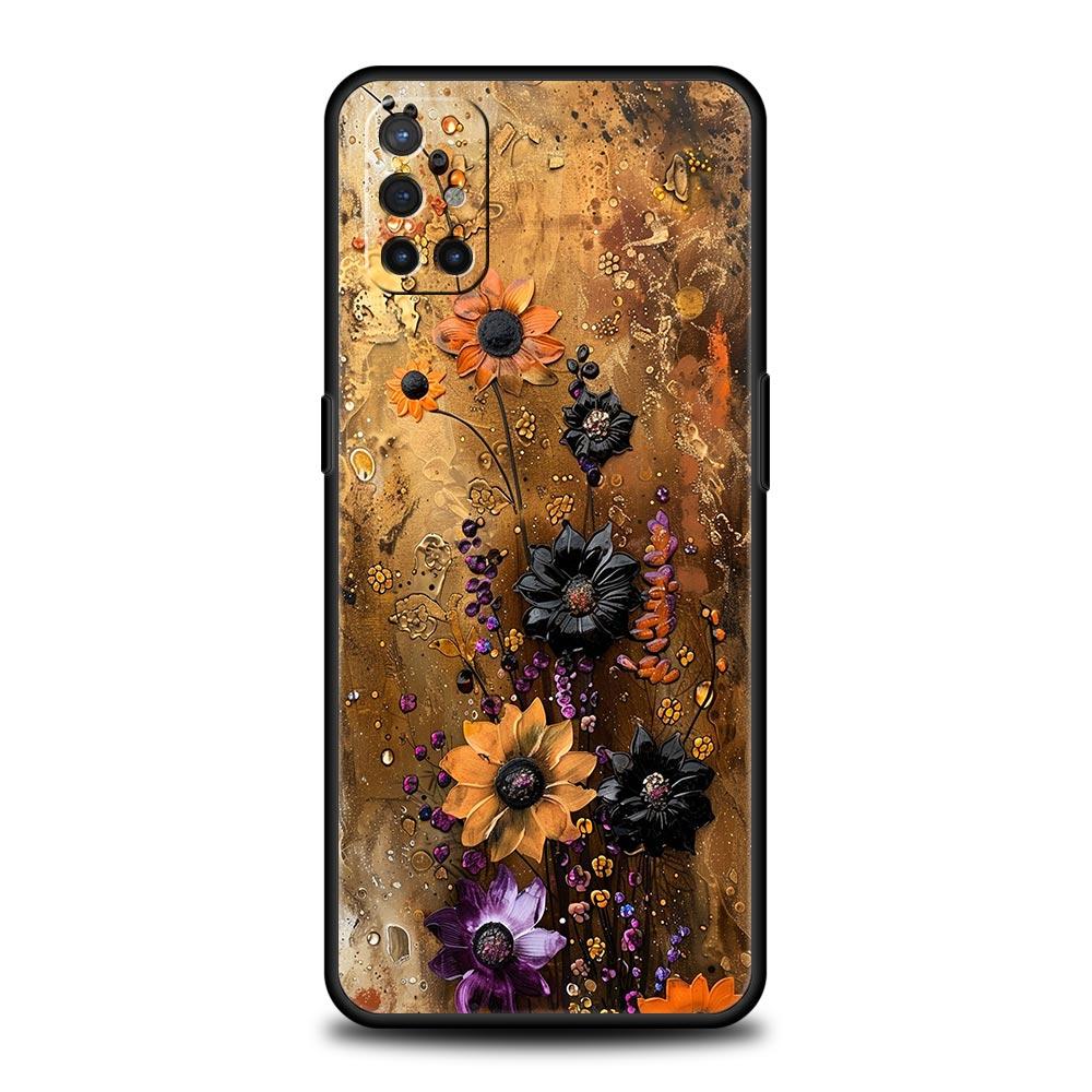 Чехол для телефона для OnePlus 15 13 12 11 10 9 8 7T Pro 13T 13R 12R 10R 9RT 8T Nord 2T CE 2 3 5G Lite Мягкий чехол Масляная живопись Цветок