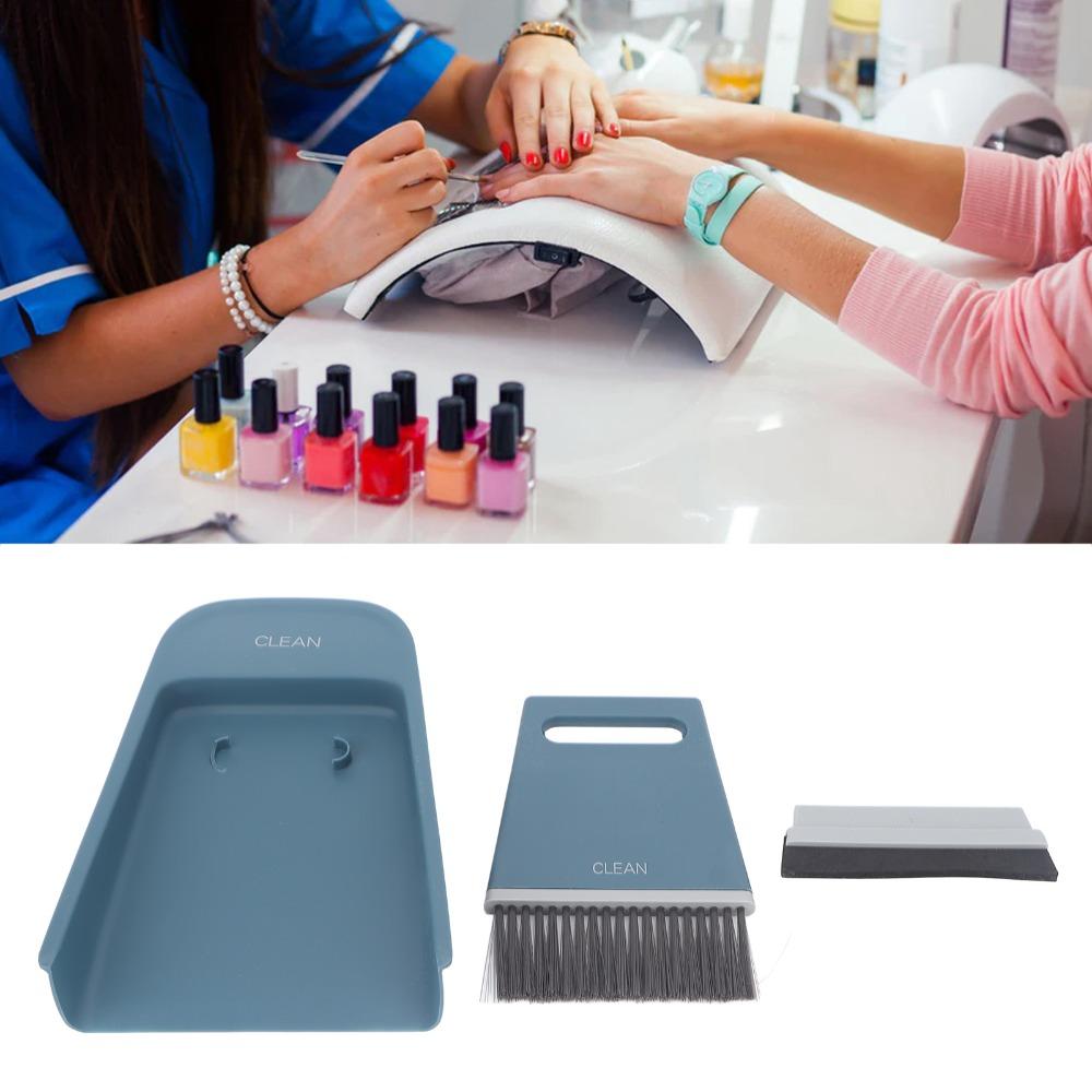 3-Piece Set PP Desktop Brush Dustpan Scraper Included Mini Broom Dustpan Set For Pet Cleaning