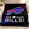 Buffalo Bills Blanket Flannel Blanket Soft Cozy Plush Throw for Sofa Bed Lightweight Home Decoration Outdoor Camping