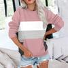 Womens Long Sleeve Sweatshirt Casual Round Neck Cute Pullover Tops Printing Lightweight Sweatshirt With Pocket