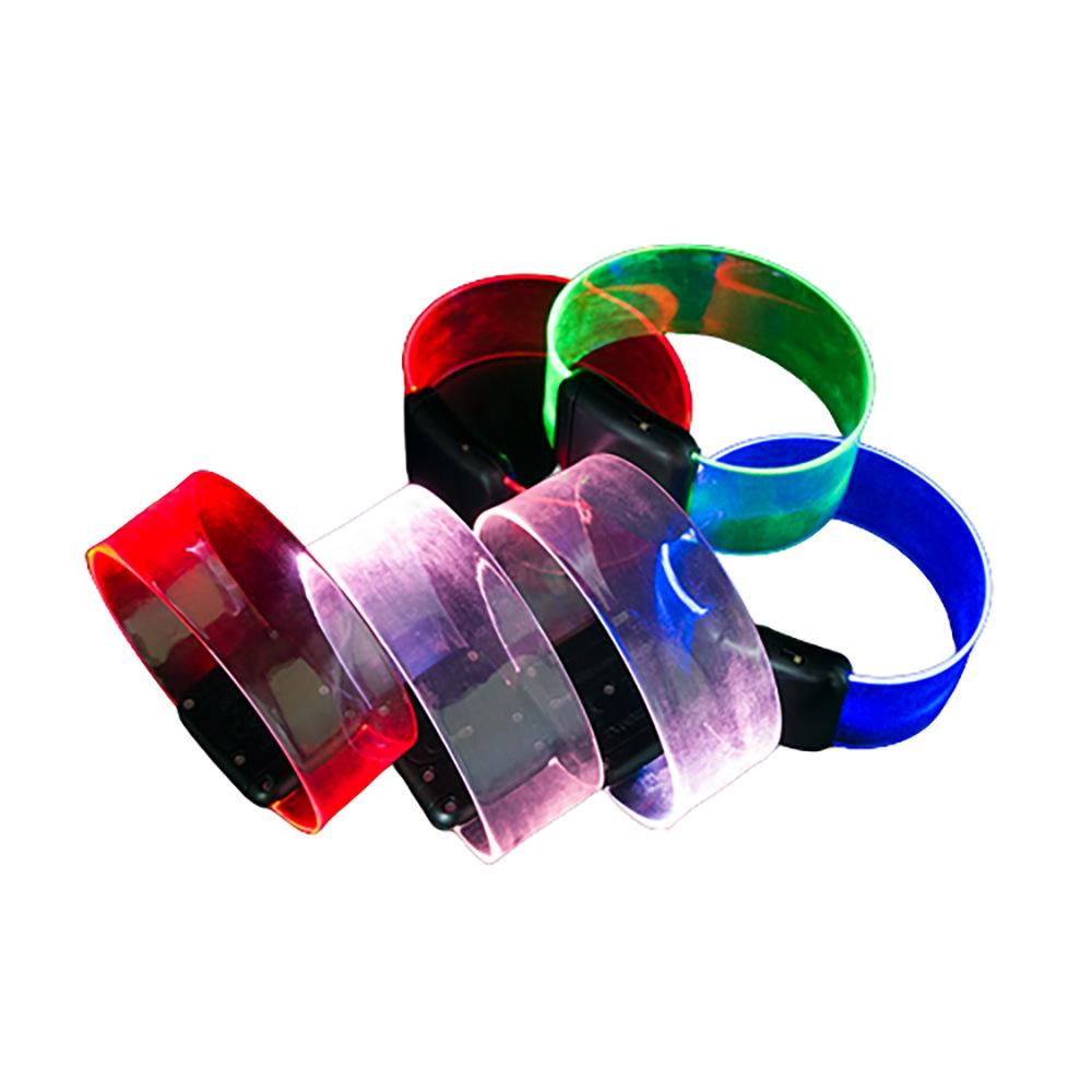 Магнитный светодиодный браслет с RGB-подсветкой, реагирующий на звук, для мероприятий