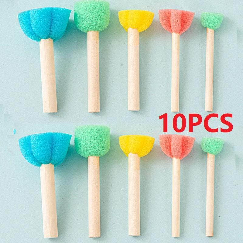 10PCS Paint Pottery Sponges for Paint Face Painting Sponge Kids Arts and Crafts Art Sponge for Painting HMS01